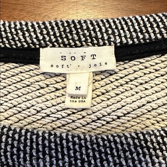 Joie Made in USA Cotton Blend Oversized Wide Neck Top - Picture 3 of 7